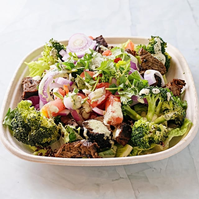 Cilantro Lime Steak Quinoa Bowl.