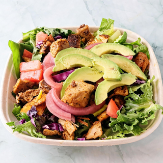 Chicken Avocado Greens Salad